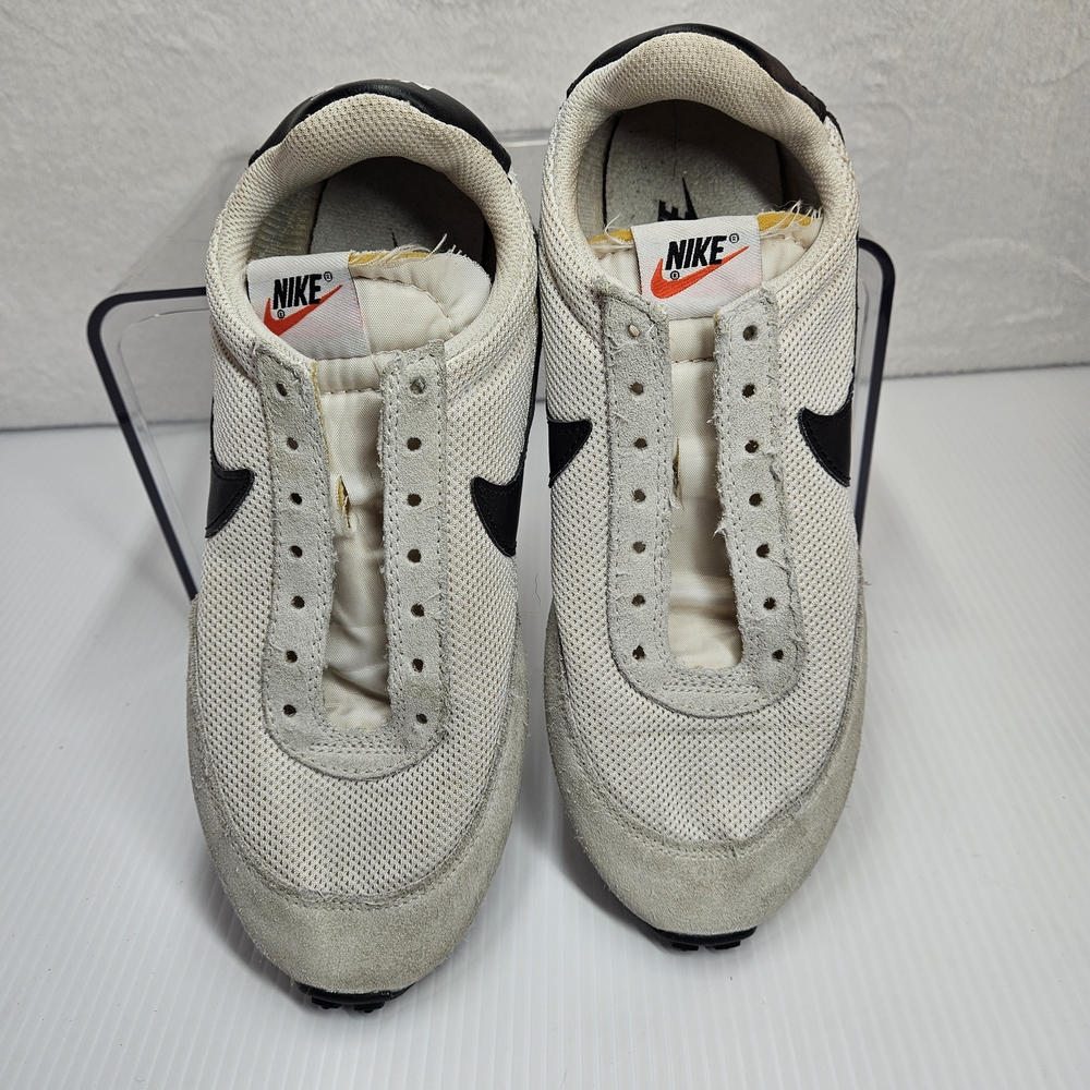 Nike Waffle Trainer Sneakers Womens 7.5 White Black 487754-100 Retro